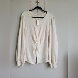 Anthropolgie pilcro twist front, sweatshirt size L